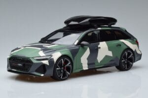 Audi RS6 C8 Avant Kamuflaż With Roof Top Asia Edition GT Spirit 1:18 CLDC014 Żywica