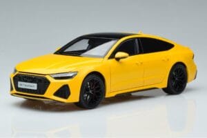 Audi RS7 C8 Sportback Żółty Vossen Rims Edycja Limitowana Kengfai 1:18 VAKF 0335 Metal