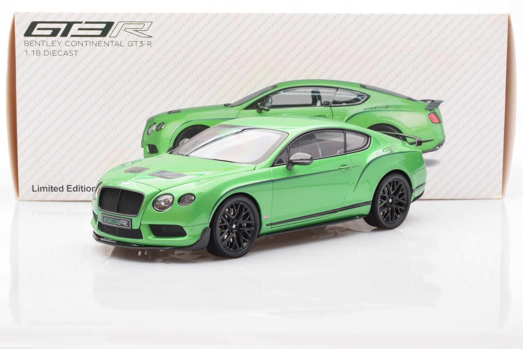 Bentley Continental GT3-R Apple Zielony Almost Real 1:18 830402 Metal — zdjęcie 8 z 8