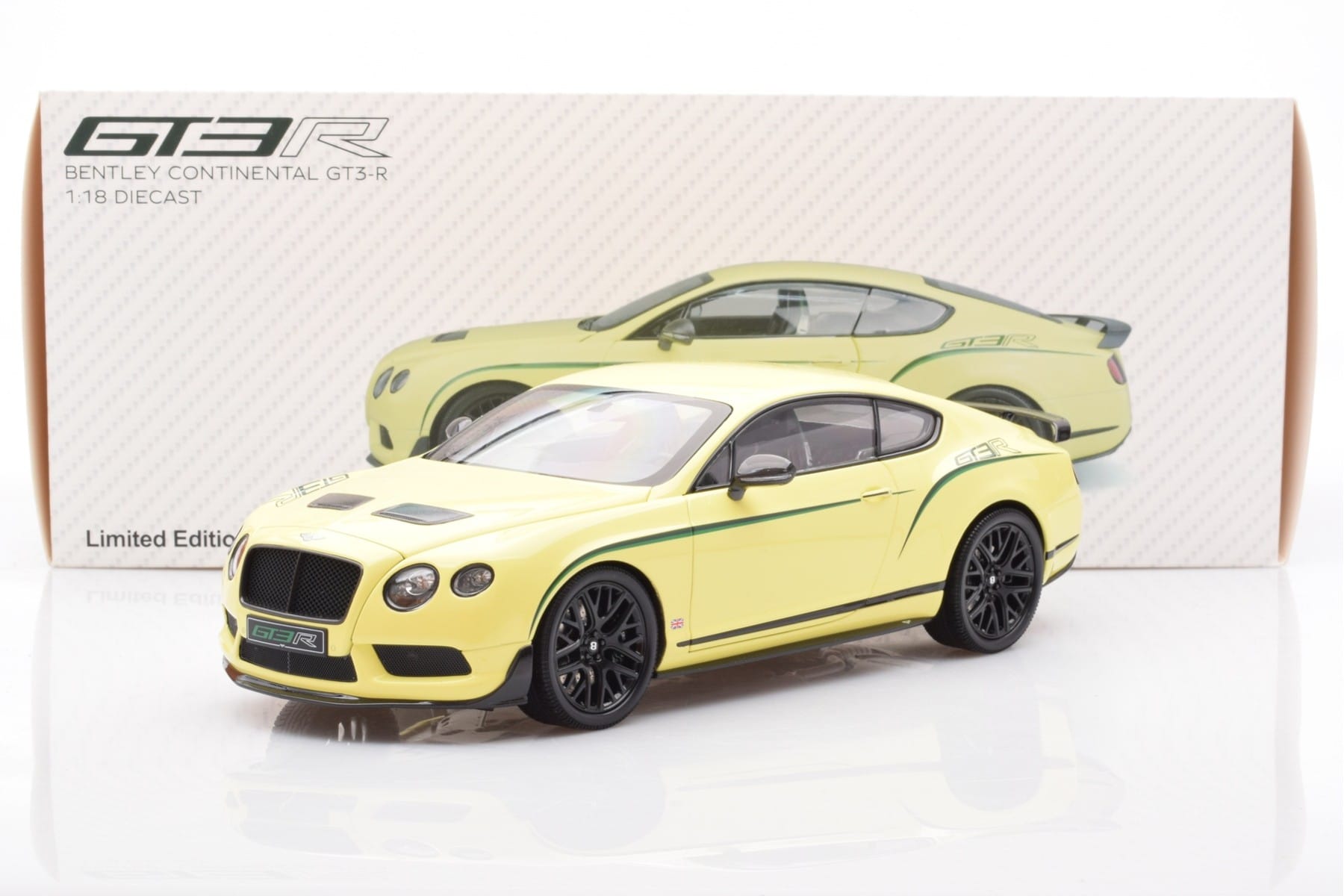 Bentley Continental GT3-R Citric Almost Real 1:18 830403 Metal — zdjęcie 8 z 8