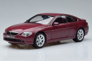 BMW 645Ci E63 Ciemny Czerwony Kyosho 1:18 08701CR Metal