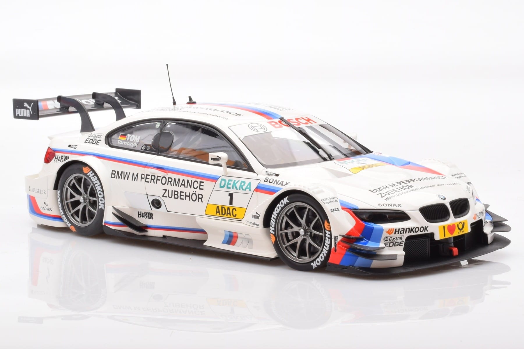 BMW M3 E92 #1 M. Tomczyk BMW M Performance DTM 2012 Minichamps 1:18 80432320097 Metal — zdjęcie 6 z 8