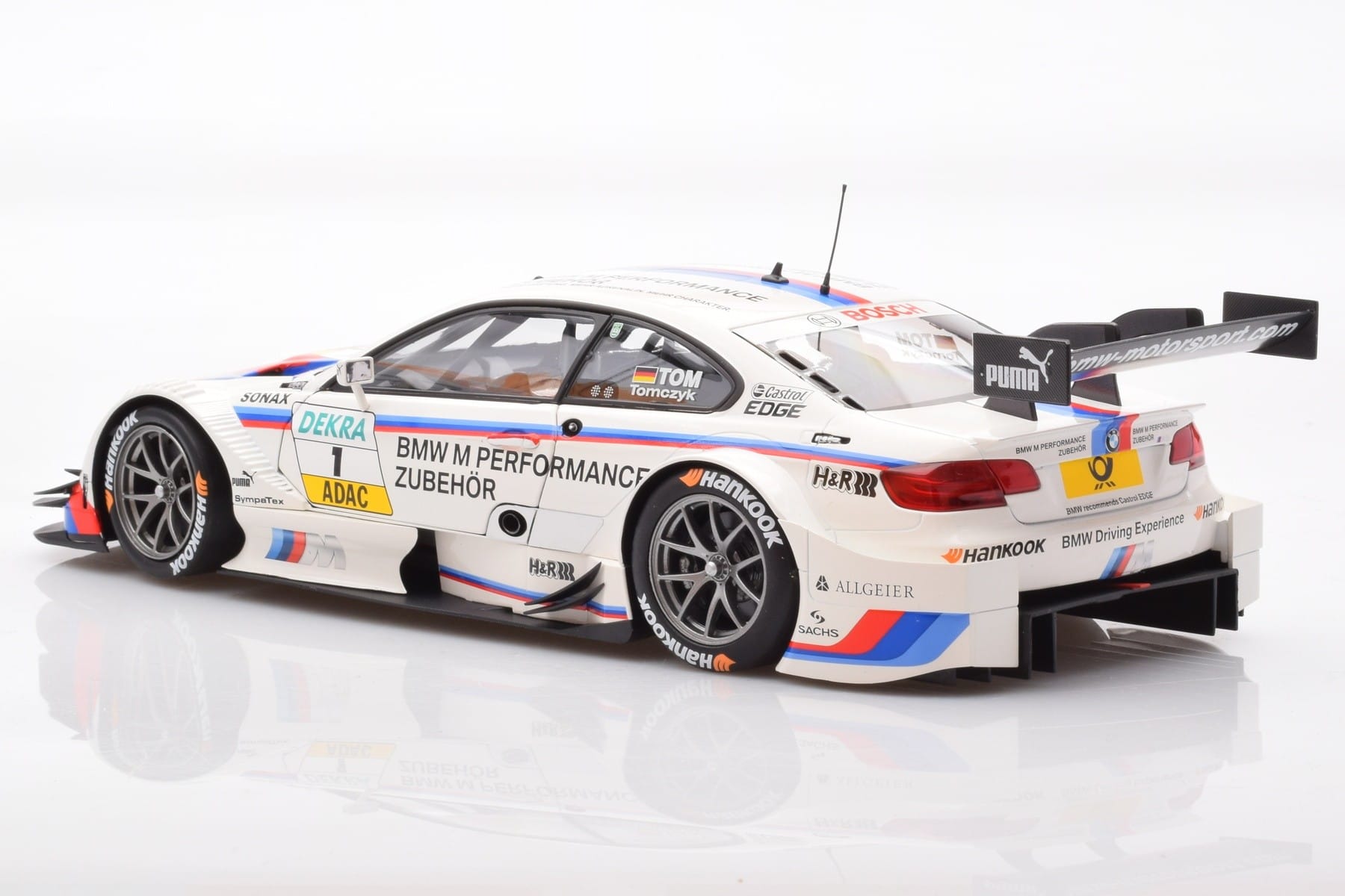 BMW M3 E92 #1 M. Tomczyk BMW M Performance DTM 2012 Minichamps 1:18 80432320097 Metal — zdjęcie 7 z 8