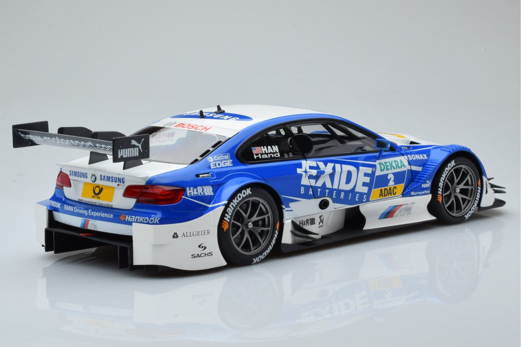 BMW M3 #2 BMW Team RMG A.J. Hand DTM 2012 Minichamps 1:18 100122202 Metal — zdjęcie 3 z 8