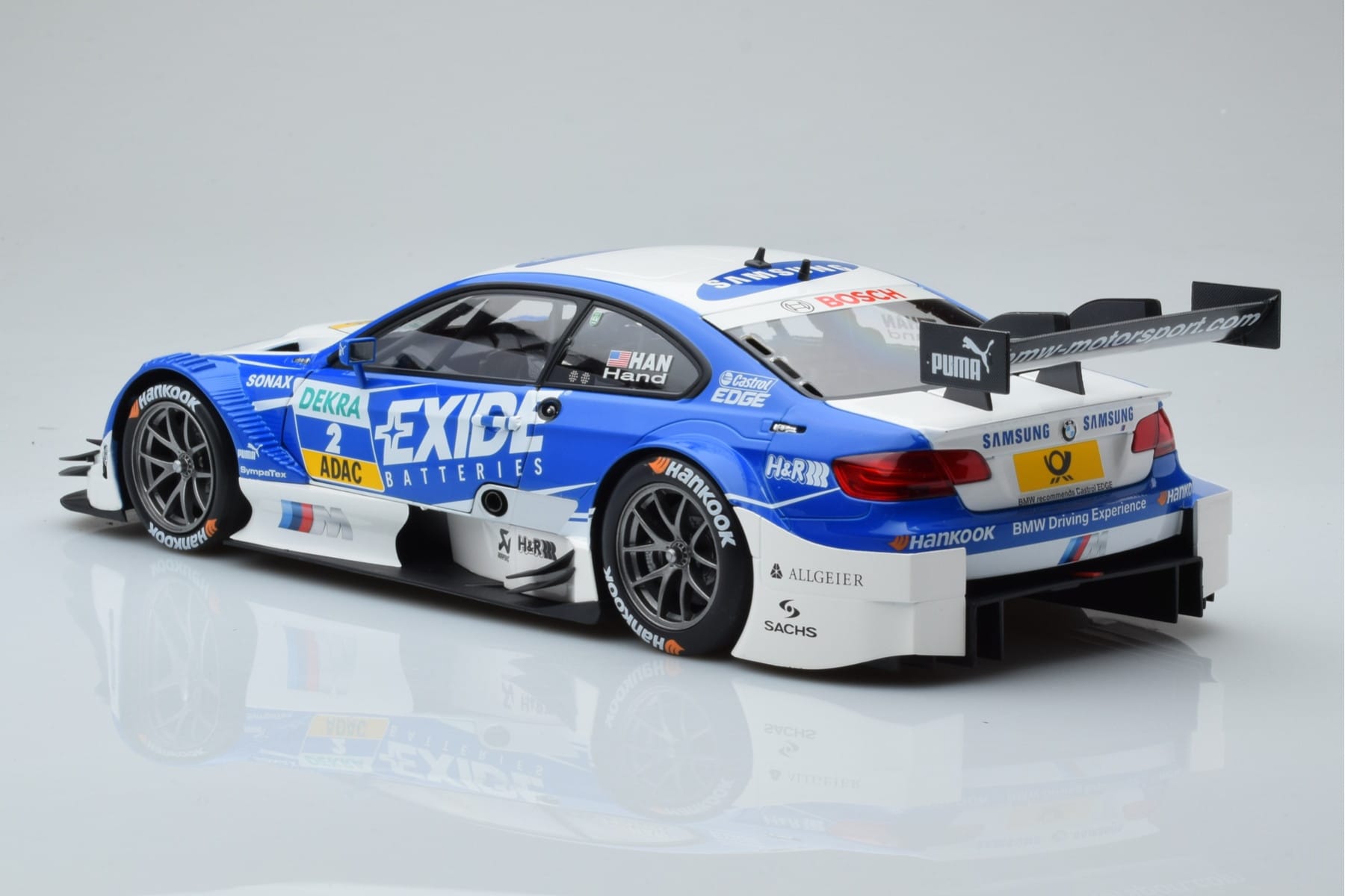 BMW M3 #2 BMW Team RMG A.J. Hand DTM 2012 Minichamps 1:18 100122202 Metal — zdjęcie 6 z 8
