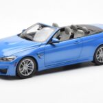 BMW M4 F83 Kabriolet Yas Marina Niebieski Paragon 1:18