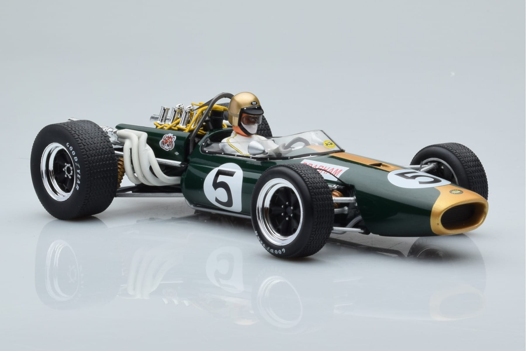 Brabham BT20 Repco #5 J. Brabham Mexico GP 1966 MCG 1:18 MCG18608F Metal — zdjęcie 4 z 6