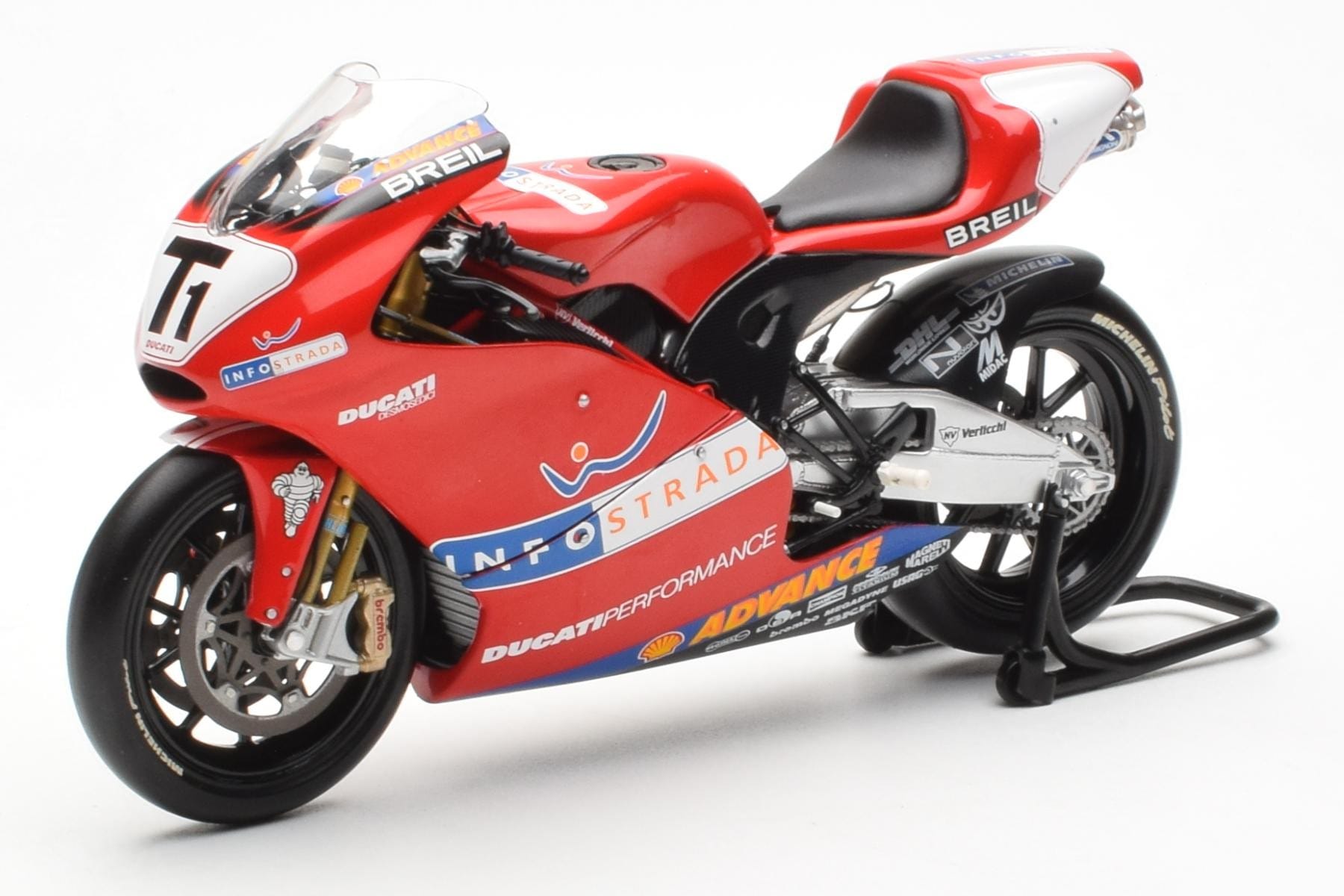 Ducati Desmosedici MotoGP Prova 2002 Minichamps 1:12 122020099 Metal — zdjęcie 2 z 4