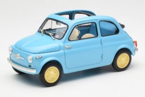 Fiat Nuova 500 Celeste Niebieski Kyosho 1:18 08966LB