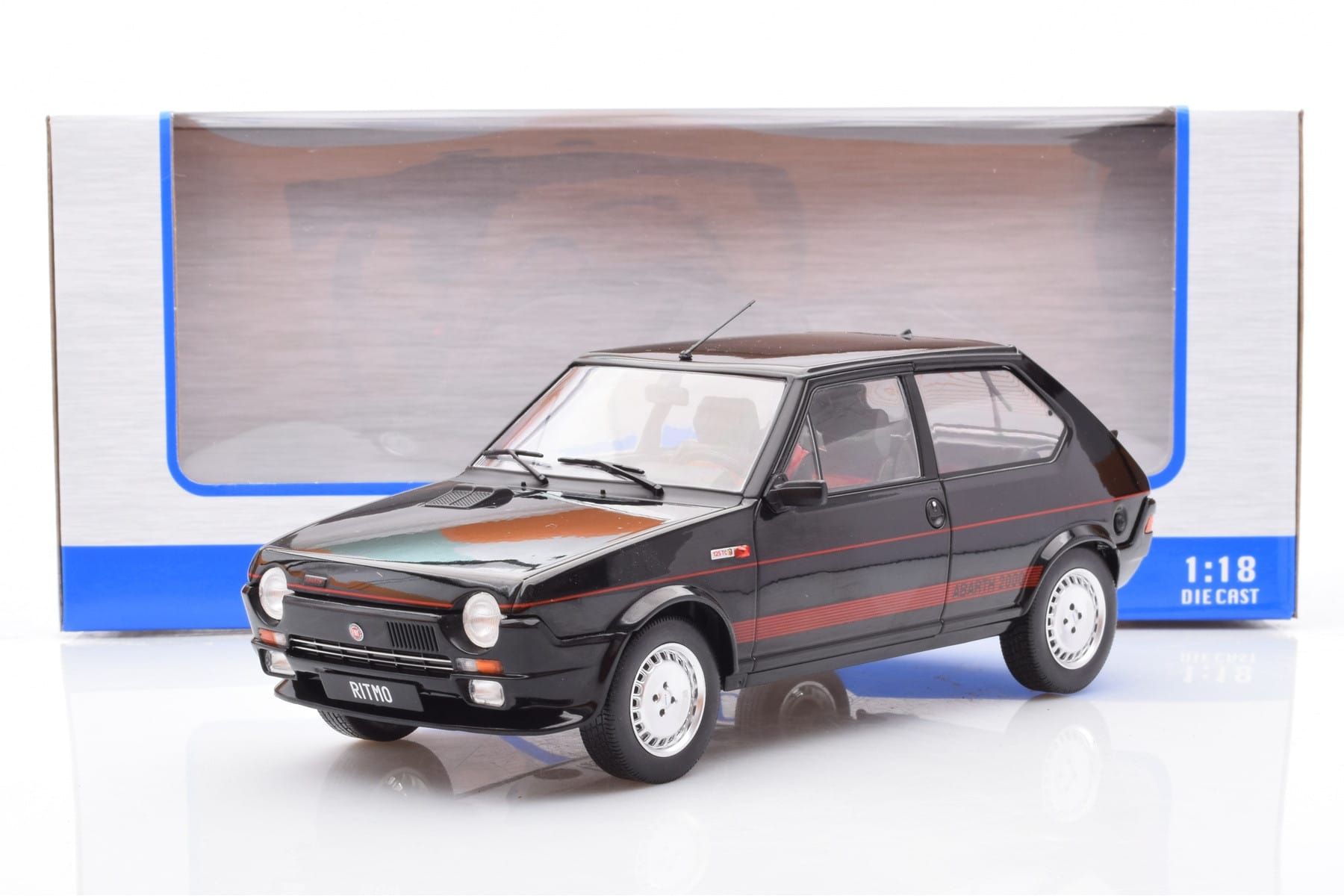 Fiat Ritmo TC 125 Abarth Czarny MCG 1:18 MCG18418 Metal — zdjęcie 6 z 6