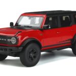 Ford Bronco 4-Door Wildtrak Czerwony GT Spirit 1:18 GT360