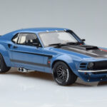 Ford Mustang Boss Cobra Ruffian Cars Niebieski GT Spirit 1:18 - image 4 of 6
