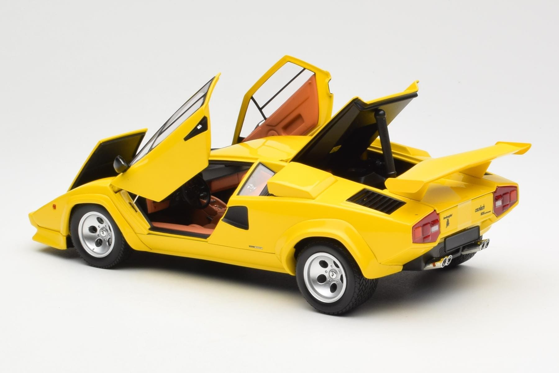 Lamborghini Countach LP 5000 Quattrovalvole Żółty Kyosho 1:18 08320Y Metal — zdjęcie 5 z 8