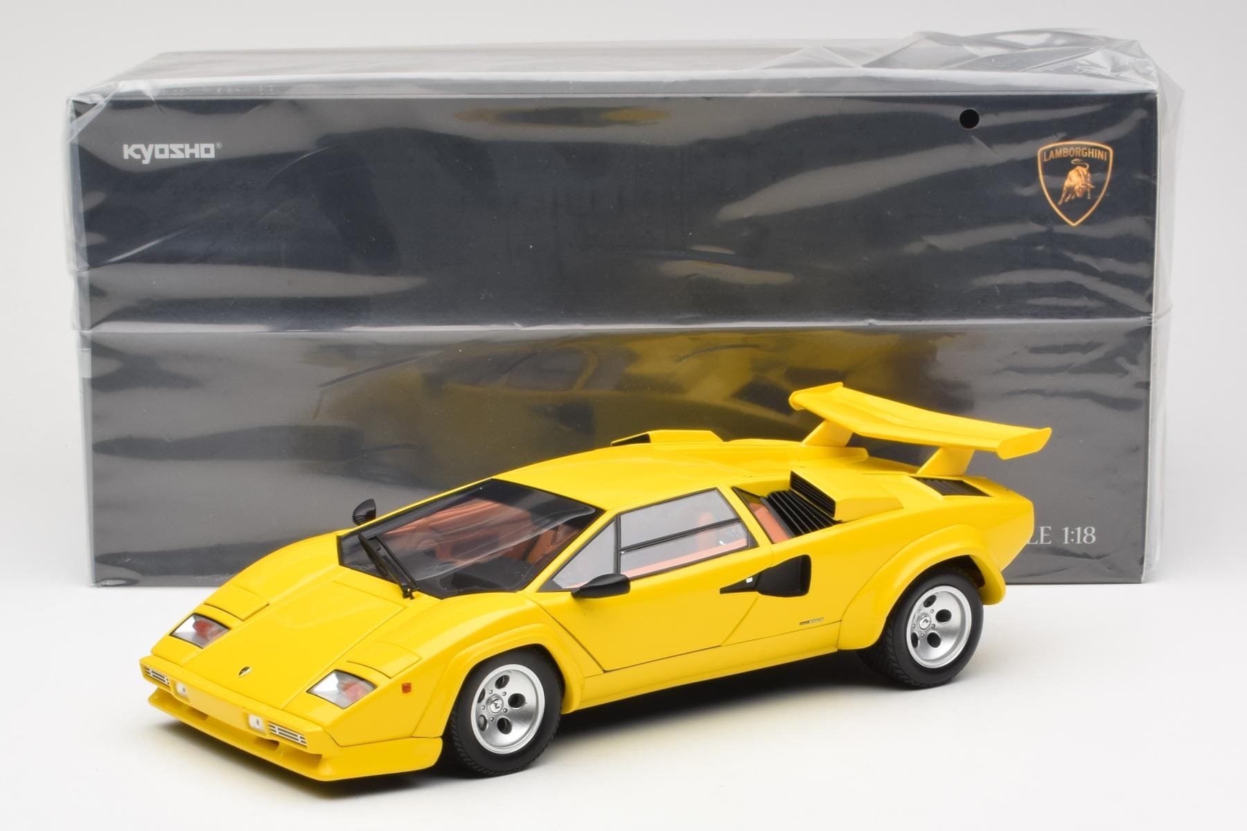 Lamborghini Countach LP 5000 Quattrovalvole Żółty Kyosho 1:18 08320Y Metal — zdjęcie 8 z 8