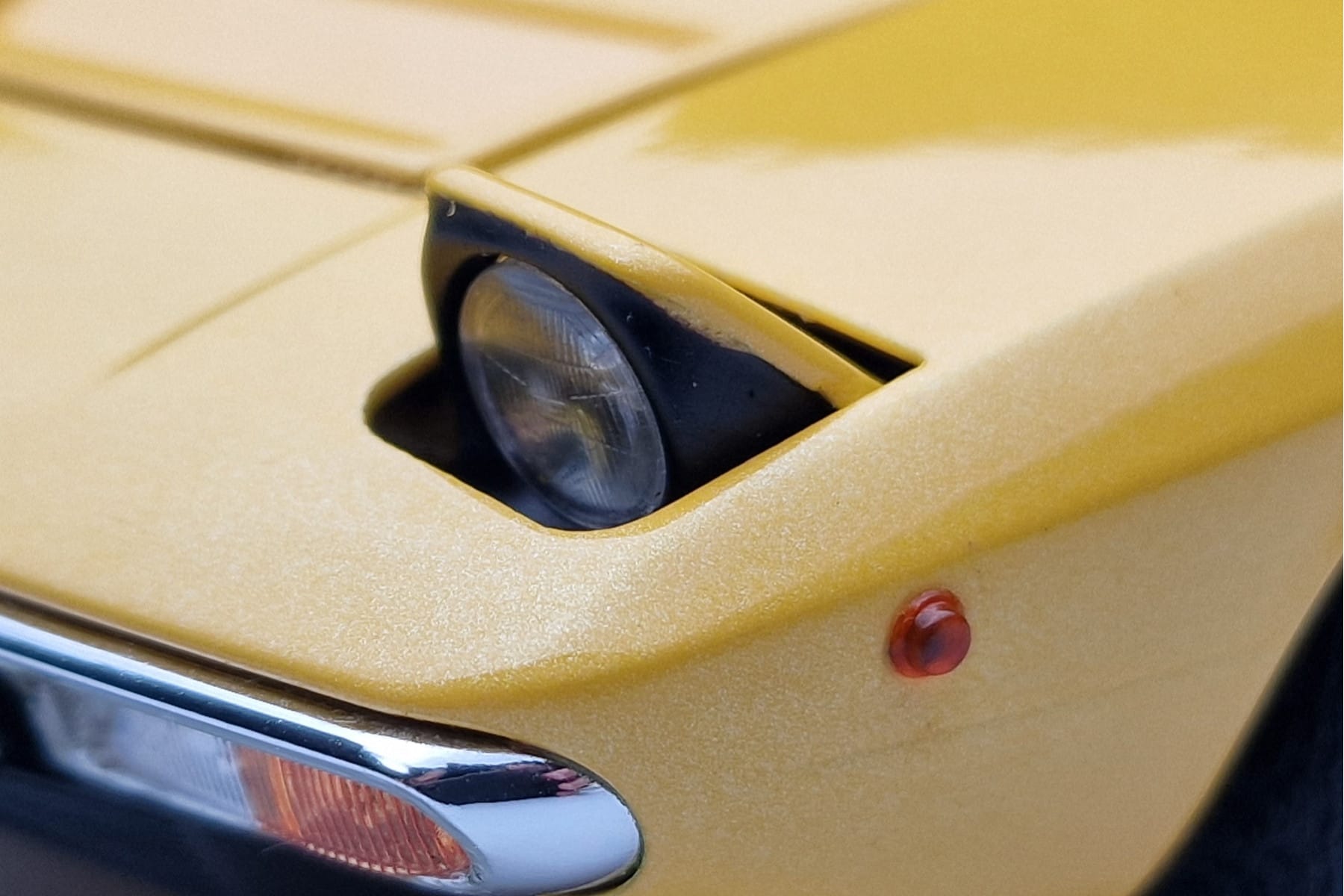 Lamborghini Urraco Żółty Kyosho 1:18 08446GY Metal — zdjęcie 8 z 10