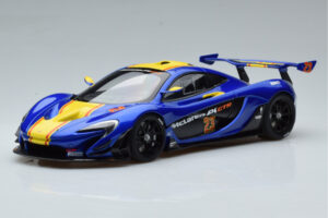 McLaren P1 GTR Niebieski Z Żółtymi Paskami AUTOart 1:18