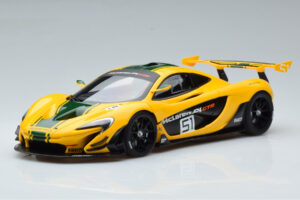 McLaren P1 GTR Żółty Z Zielonymi Paskami AUTOart 1:18