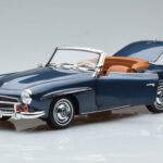 Mercedes 190 SL W121 Roadster Niebieski Norev 1:18 - image 2 of 8