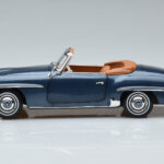 Mercedes 190 SL W121 Roadster Niebieski Norev 1:18 - image 5 of 8