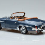 Mercedes 190 SL W121 Roadster Niebieski Norev 1:18 - image 7 of 8