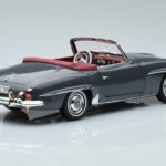 Mercedes 190 SL W121 Roadster Szary Norev 1:18 183402 Metal - image 3 of 8