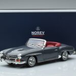 Mercedes 190 SL W121 Roadster Szary Norev 1:18 183402 Metal - image 8 of 8