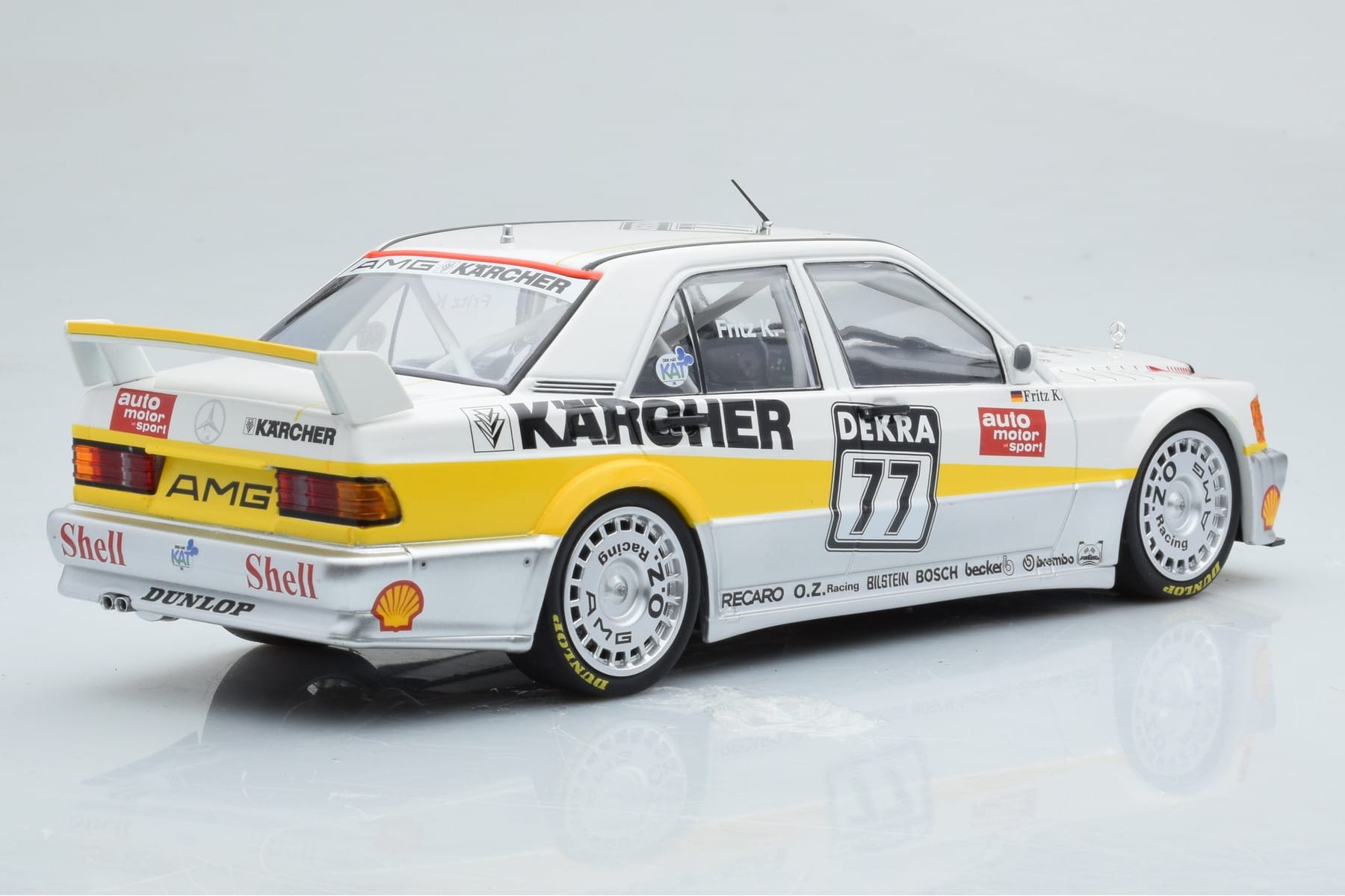 Mercedes 190E 2.5-16 W201 EVO 1 Karcher #77 F. Kreutzpointer Team AMG-Mercedes DTM 1990 Minichamps 1:18 155903677 Metal — zdjęcie 2 z 6