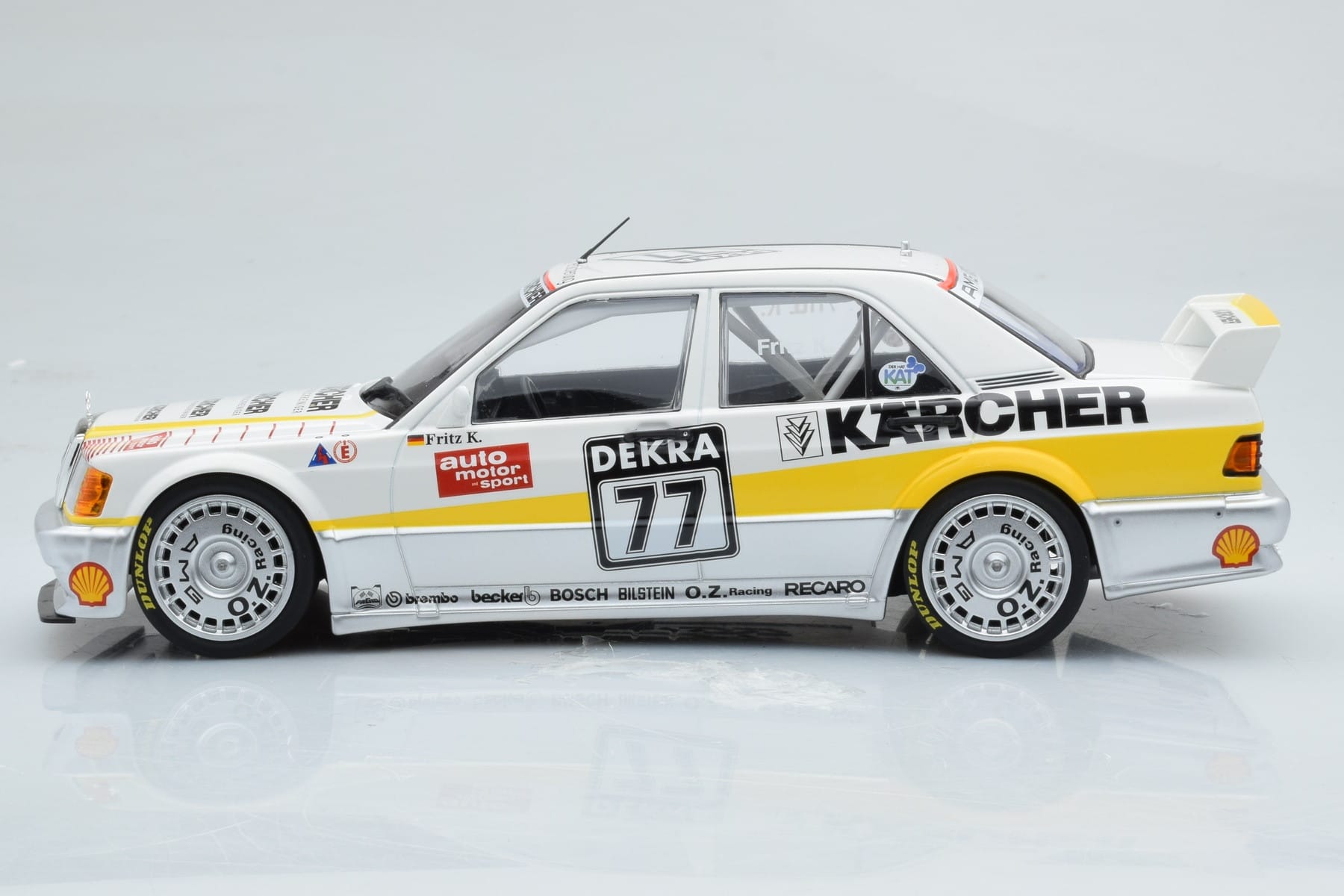 Mercedes 190E 2.5-16 W201 EVO 1 Karcher #77 F. Kreutzpointer Team AMG-Mercedes DTM 1990 Minichamps 1:18 155903677 Metal — zdjęcie 3 z 6