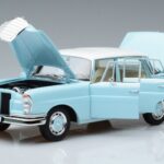 Mercedes 220 S W111 Niebieski Norev 1:18 183920 Metal - image 2 of 7