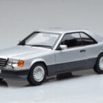 Mercedes 300 CE-24 C124 Coupe Srebrny Norev 1:18 183880 Metal