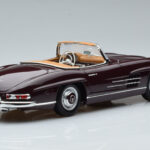 Mercedes 300 SL W198 Roadster Czerwony Norev 1:18 - image 3 of 8