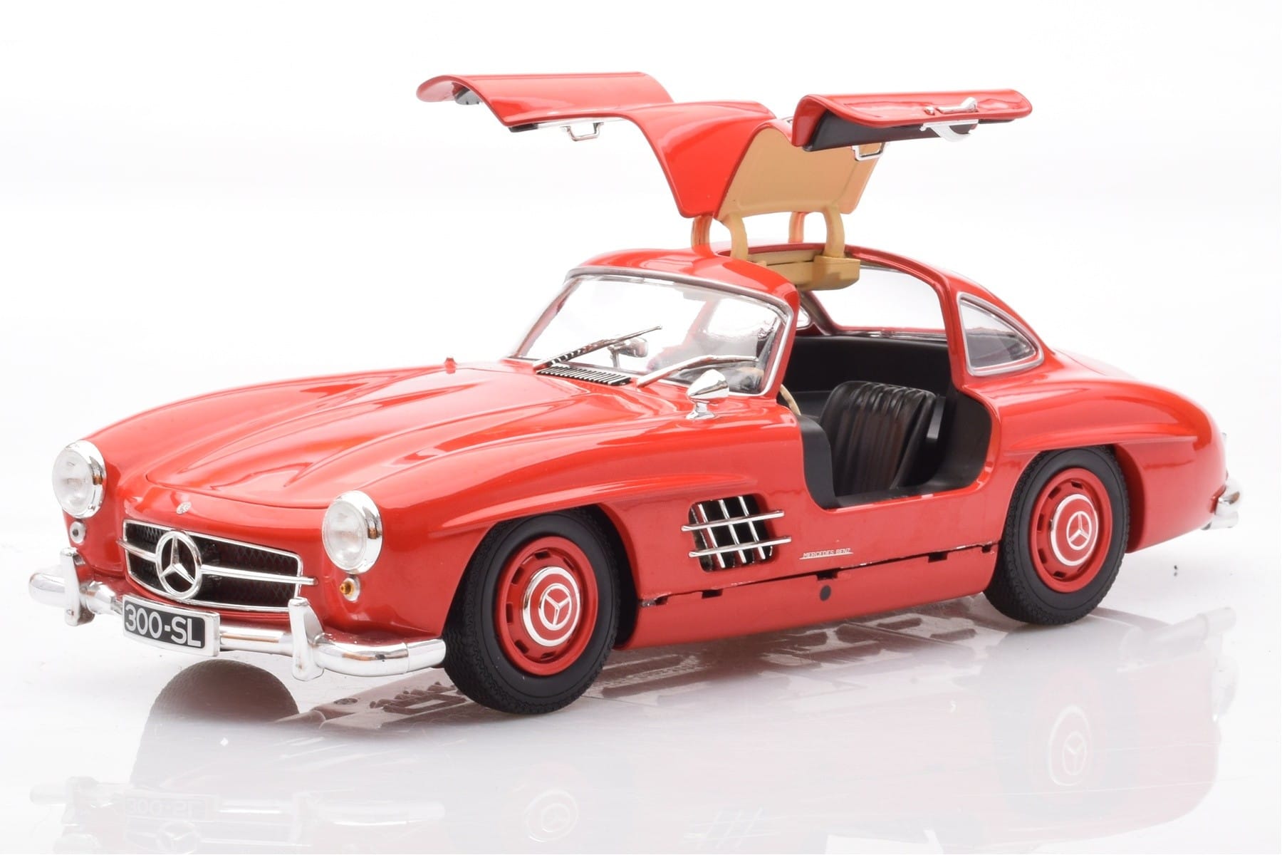 Mercedes 300 SL W198 Gullwing Czerwony Minichamps 1:18 110037211 Metal — zdjęcie 2 z 8