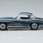 Mercedes 300 SL W198 Roadster Niebieski Norev 1:18 - image 5 of 9
