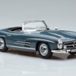 Mercedes 300 SL W198 Roadster Niebieski Norev 1:18 - image 7 of 9