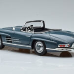 Mercedes 300 SL W198 Roadster Niebieski Norev 1:18 - image 8 of 9
