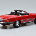 Mercedes 450 SL R107 Wersja USA Czerwony Norev 1:18 - image 3 of 8