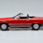 Mercedes 450 SL R107 Wersja USA Czerwony Norev 1:18 - image 5 of 8