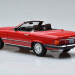 Mercedes 450 SL R107 Wersja USA Czerwony Norev 1:18 - image 7 of 8