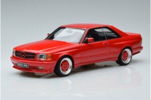 Mercedes 560 SEC W126 Widebody Czerwony Otto 1:18 OT995 Żywica