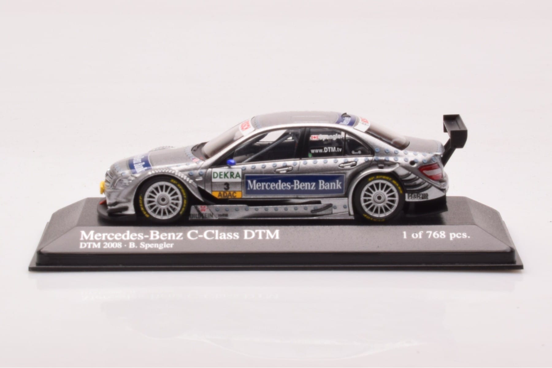 Mercedes C-Class W204 DTM Team AMG Mercedes #3 B. Spengler DTM 2008 Minichamps 1:43 400083803 Metal