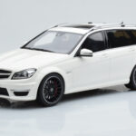 Mercedes C63 AMG S204 T-Model Biały GT Spirit 1:18