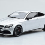 Mercedes C63S AMG C205 Coupe Srebrny GT Spirit 1:18