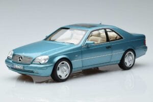 Mercedes CL600 C140 Niebieski Metalik Norev 1:18 183448 Metal