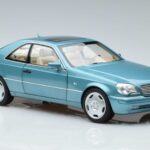 Mercedes CL600 C140 Niebieski Metalik Norev 1:18 183448 Metal - image 5 of 7