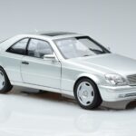 Mercedes CL600 C140 Srebrny Metalik Norev 1:18 183446 Metal - image 5 of 7