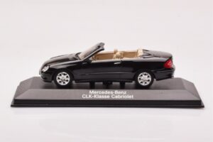 Mercedes CLK A209 Kabriolet Obsidian Czarny Metaliczny Minichamps 1:43
