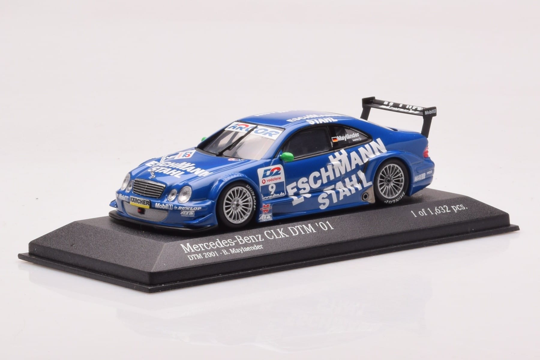 Mercedes CLK DTM Team Manthey #9 B. Maylander DTM 2001 Minichamps 1:43 400013109 Metal — zdjęcie 2 z 4