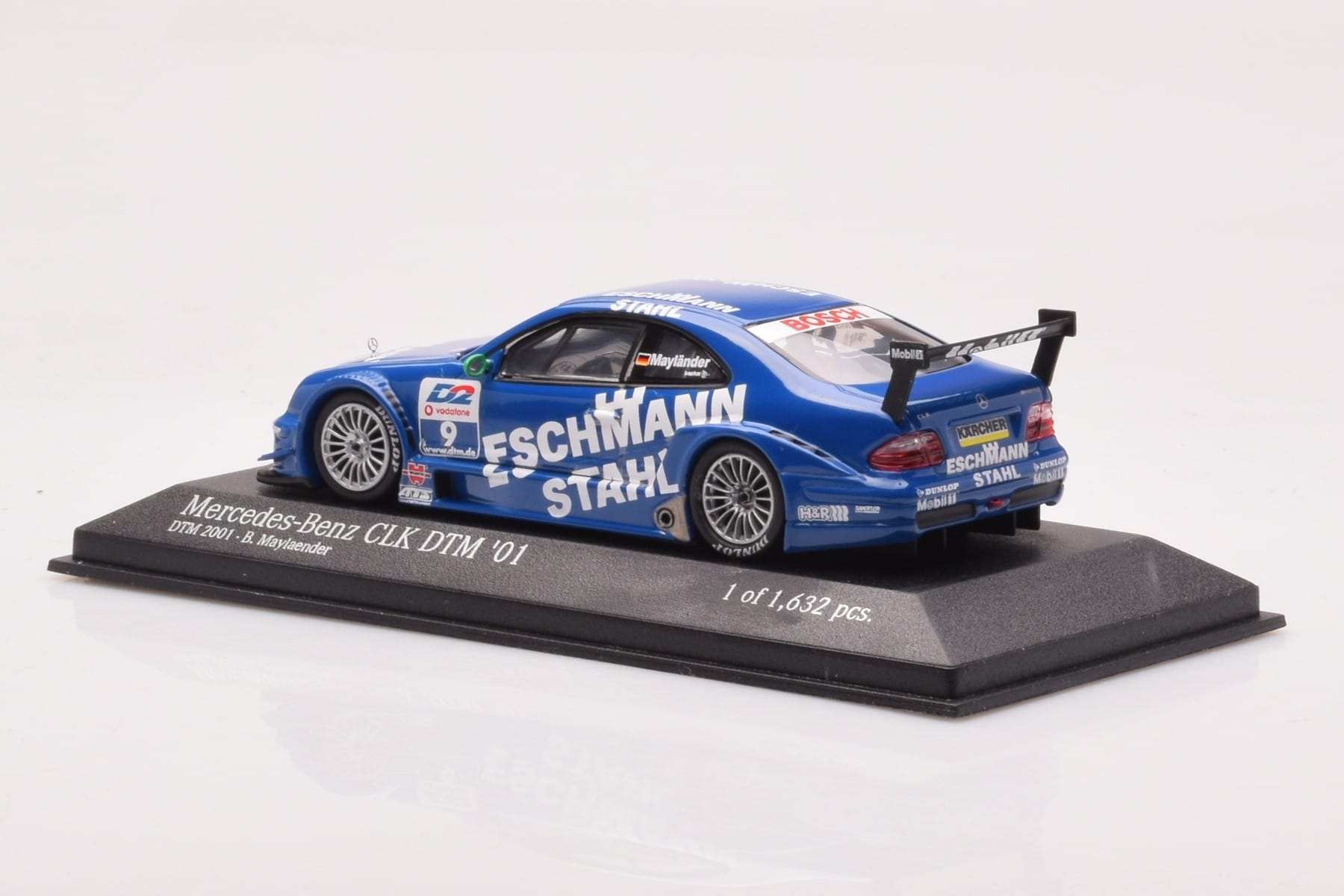 Mercedes CLK DTM Team Manthey #9 B. Maylander DTM 2001 Minichamps 1:43 400013109 Metal — zdjęcie 3 z 4