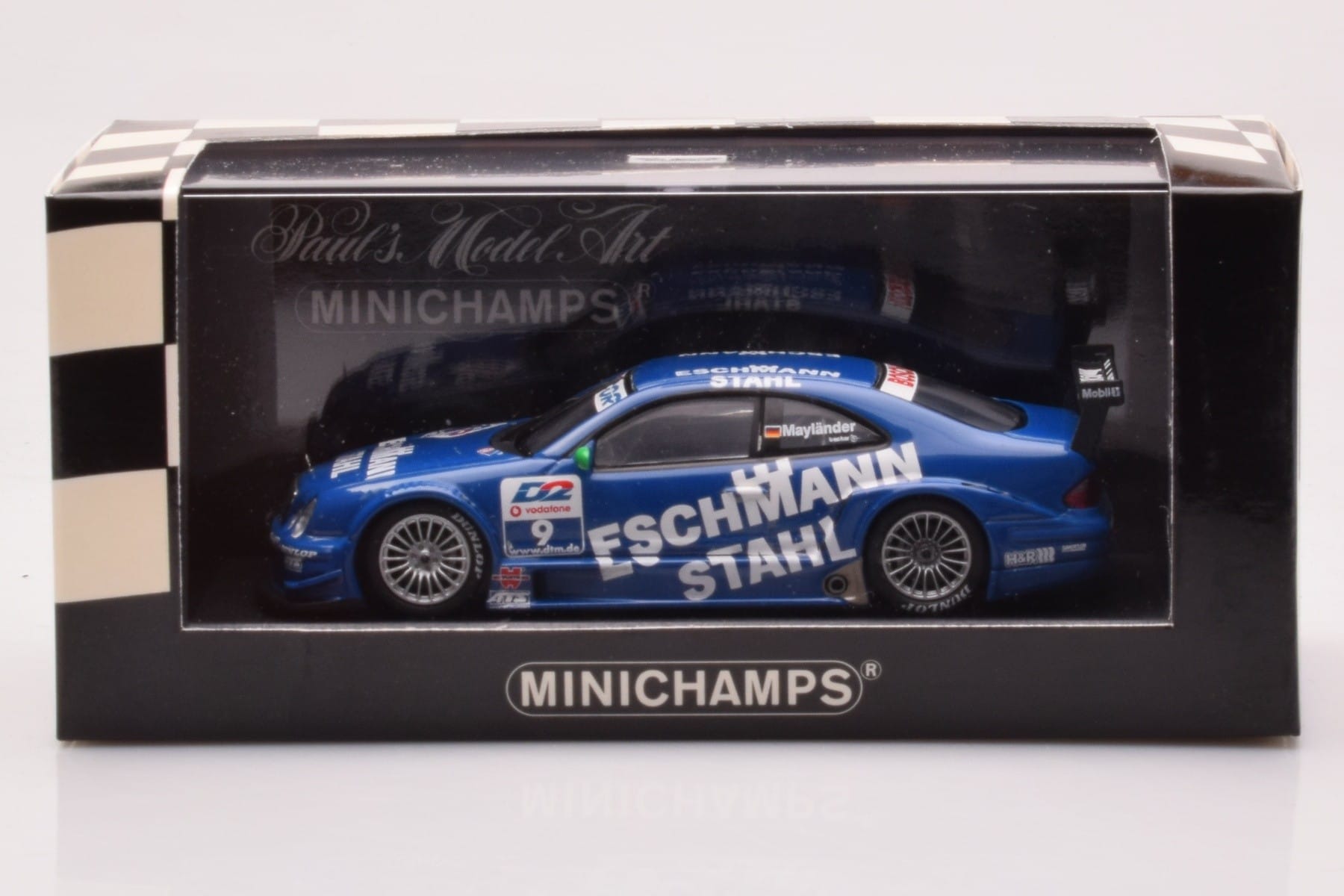Mercedes CLK DTM Team Manthey #9 B. Maylander DTM 2001 Minichamps 1:43 400013109 Metal — zdjęcie 4 z 4