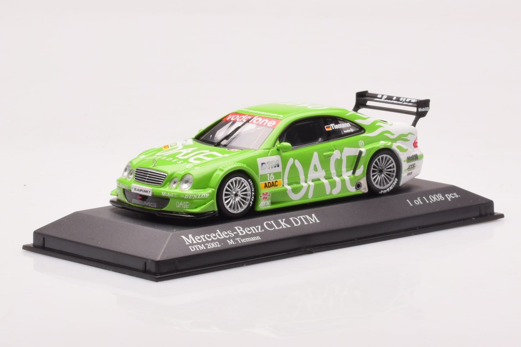 Mercedes CLK DTM Team OASE AMG #16 M. Tiemann DTM 2001 Minichamps 1:43 400023116 Metal — zdjęcie 2 z 4